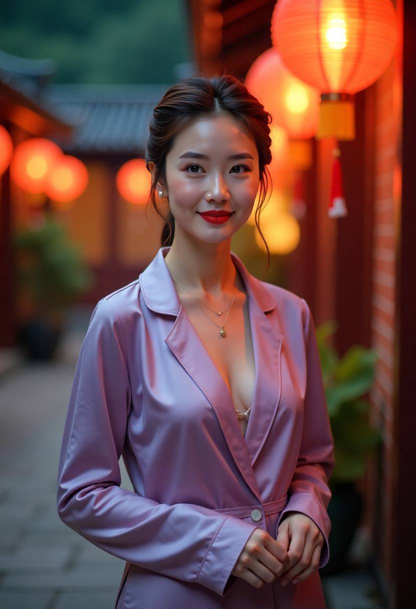 小院柿子红了
